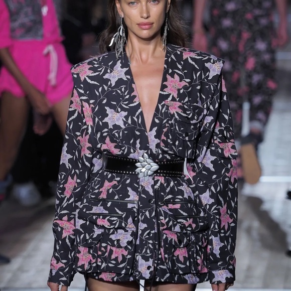 $1,650 ISABEL MARANT GALDINO FLOWER PRINT Jacket 36 / S - Picture 1 of 12